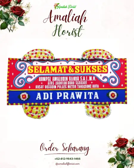 Papan Bunga Ucapan Selamat Lamong